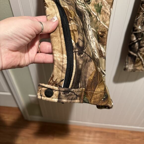 Team Real Tree Wind Stopper Camo Pants Fleece Mens XL - Picture 3 of 6